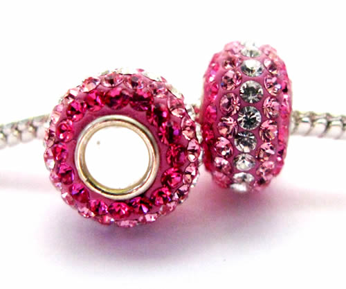 Pandora-style 925 zilver kristal multi 6