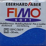 FIMO SOFT glitter-blauw 302